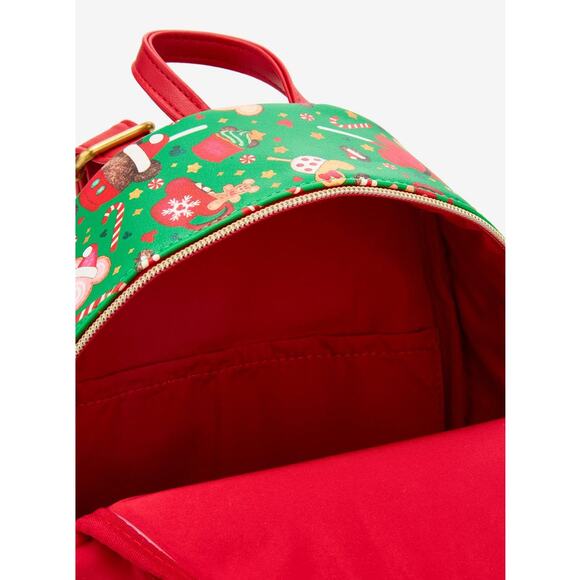 Loungefly Disney Mickey Mouse Christmas Holiday Treats Mini Backpack - Picture 4 of 4